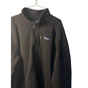 Patagonia Better Sweater 1/4 Zip Pullover Mens 2XL Black Heather Fleece Gorpcore